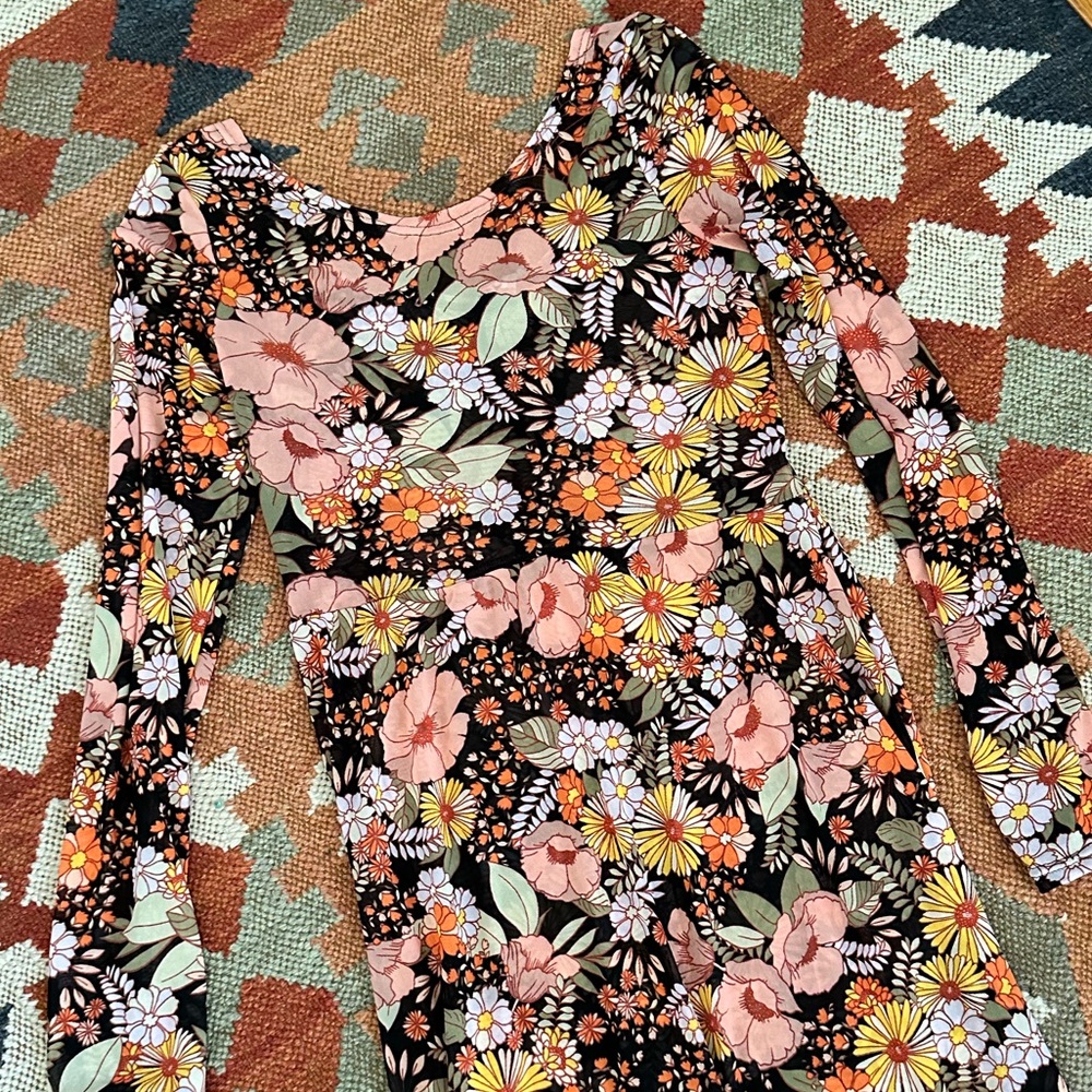Altar Houseline Megumi Dress in Midnight Moon Floral